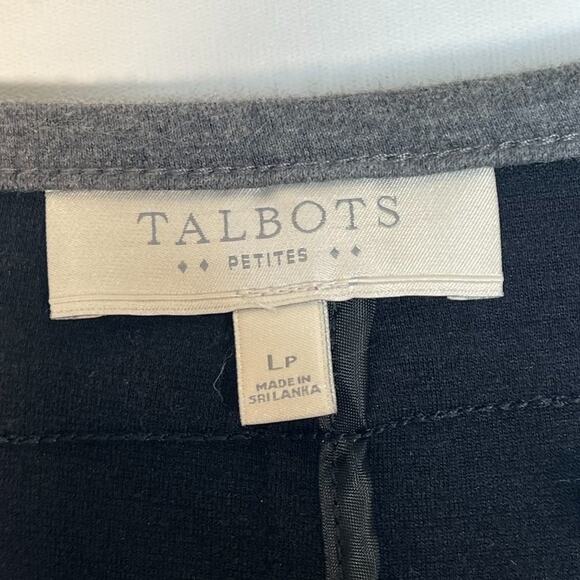 Talbots Lightweight Knit Suit Jacket Coat Black Cream Grey - Picture 10 of 11